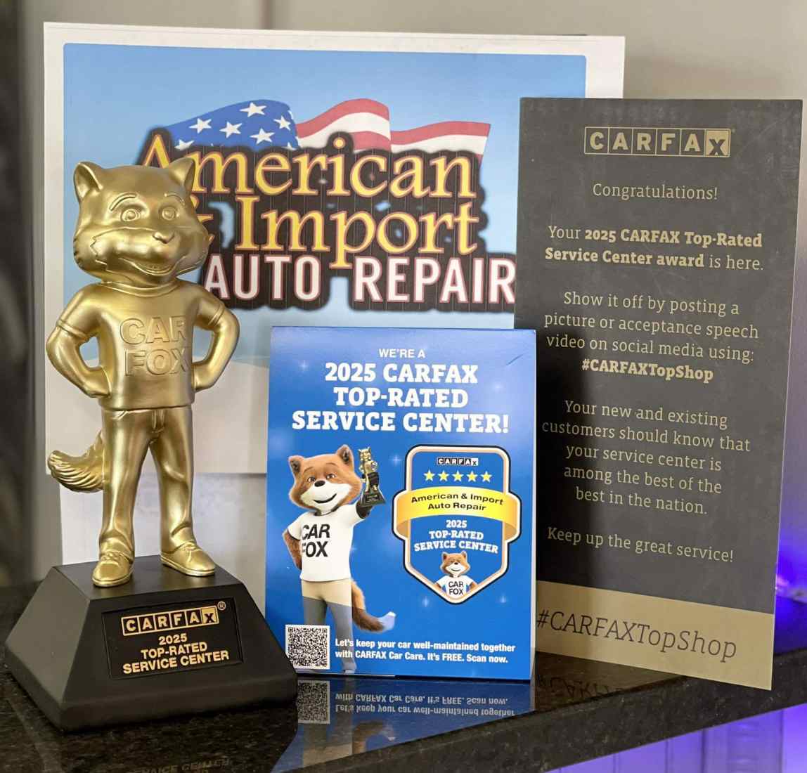 2025 Carfax Toprated Service Center