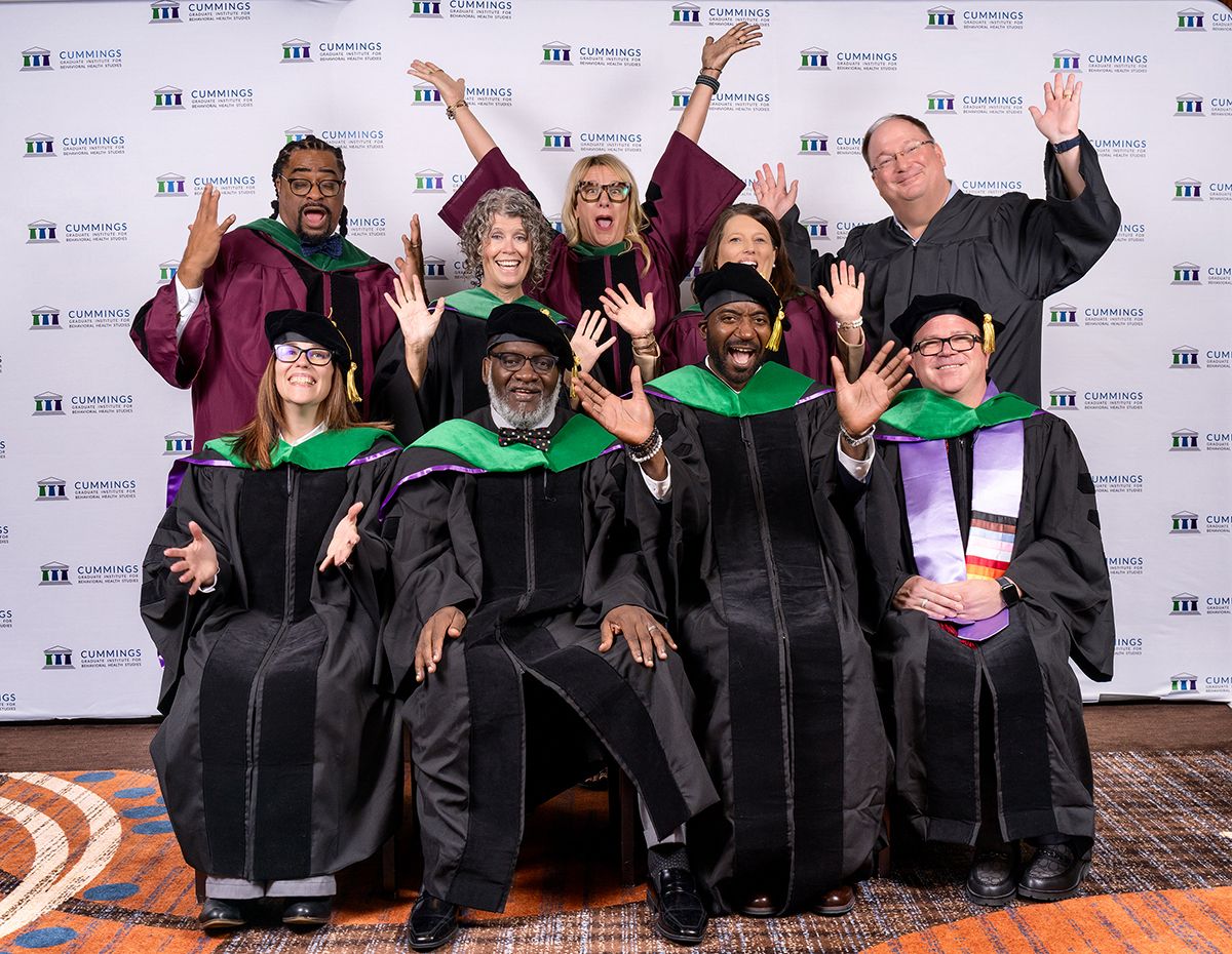 DBH Graduates with Academic Leadership and Faculty