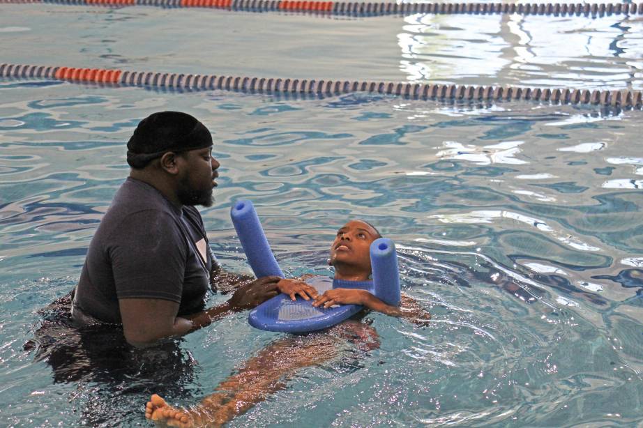 Developing water safety skills.