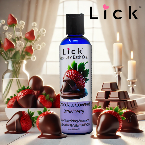 Lick Chocolate Covered Strawberry Aromatic Bath Oi