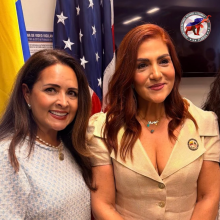 Marta Mesa with Consul General of Colombia