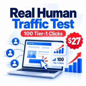 Real Human Traffic Test 100 Tier 1 Clicks 27